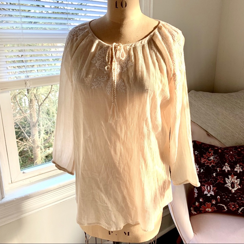 NWT G.S Bass & Co Boho Top